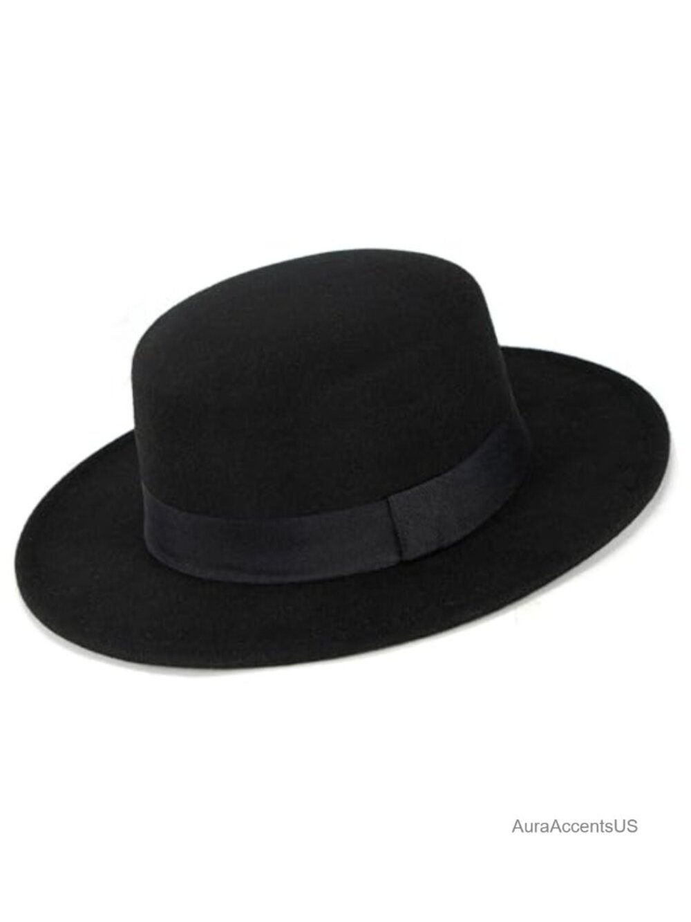 Wool Blend Pork Pie Hat Short Brim Fedora Unisex Felt Boater Panama